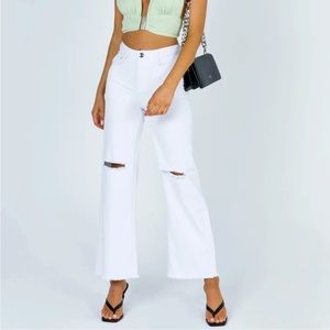 Princess Polly High Rise Flare Ankle Jeans